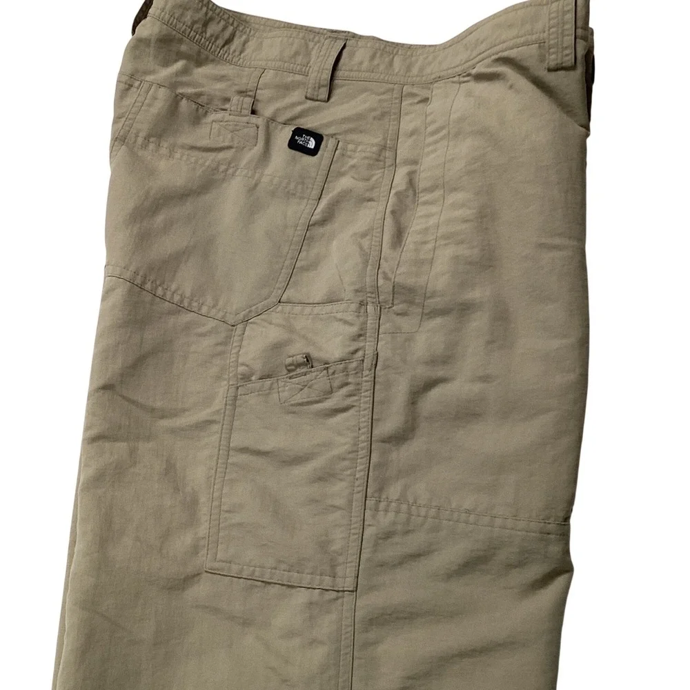 The North Face‎ Mens Khaki Nylon Outdoor Hiking Cargo Pants Size 36